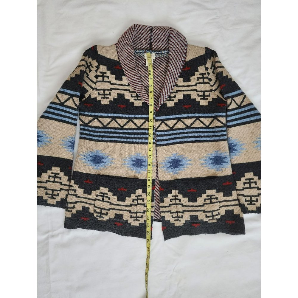 Telluride Clothing Company Women's Fair Isle Open Front Jacket Cardigan Medium - Picture 10 of 10